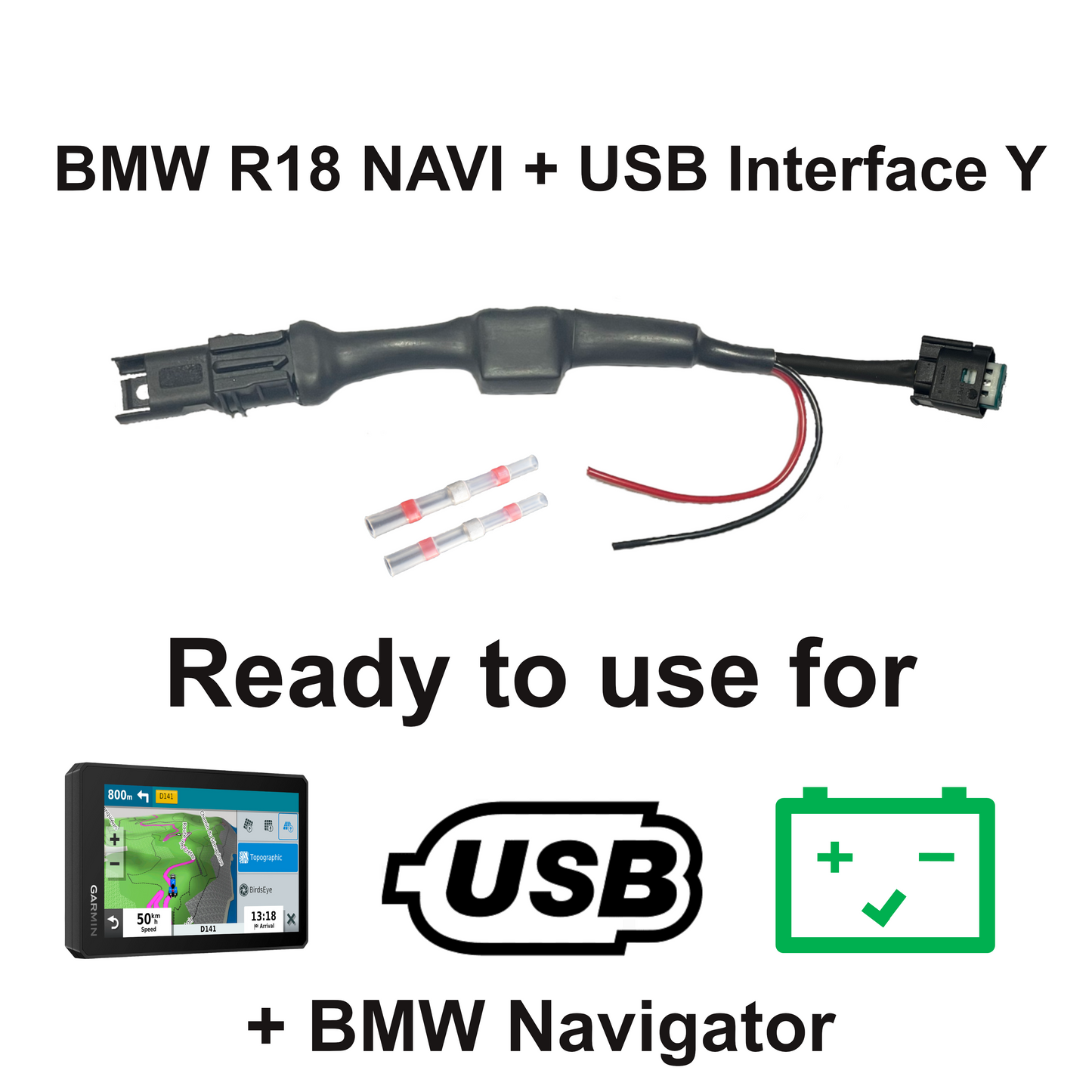 BMW R18 GPS + USB Interface Y